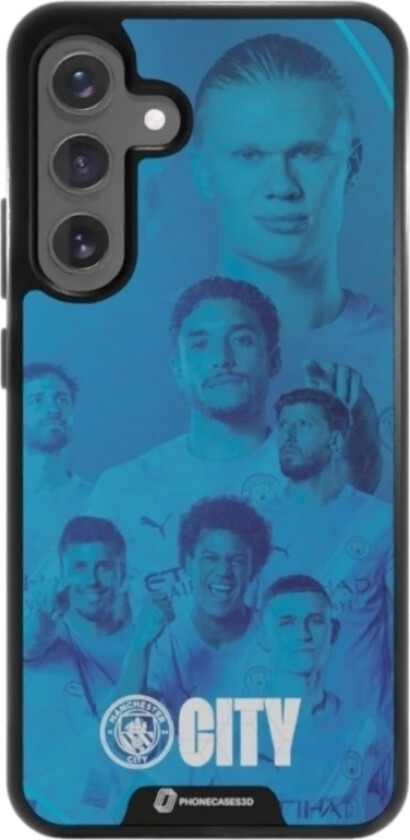 Samsung Galaxy S25+ Man City 3D mobildeksel, svart