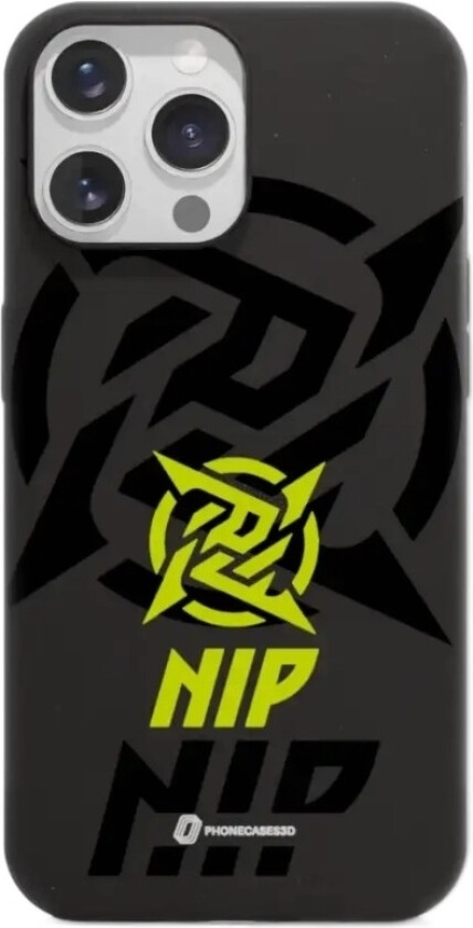 iPhone 14 Pro Ninjas in Pyjamas komposterbart deksel, svart