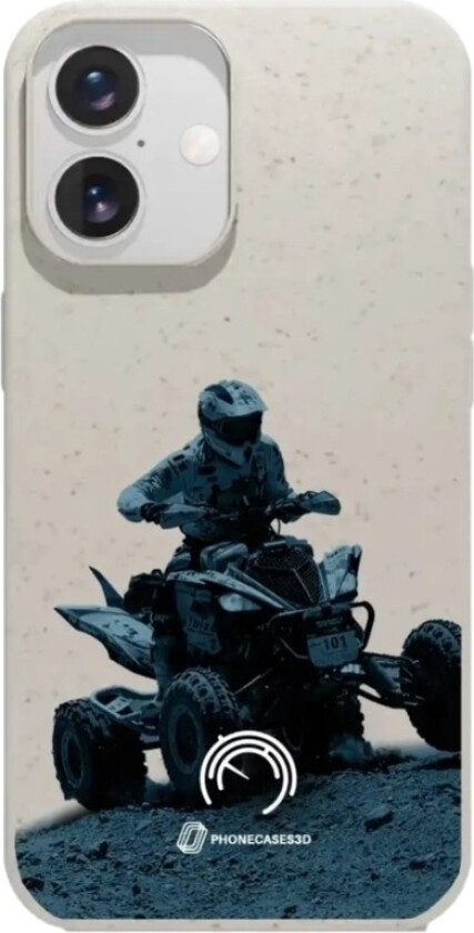 iPhone 16 Norges Motorsportforbund komposterbart deksel, hvit