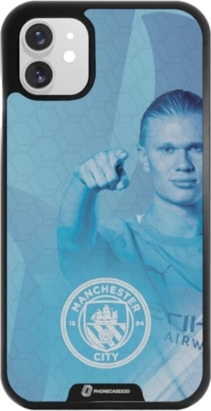 iPhone 11 Man City 3D mobildeksel, svart
