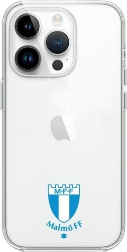 iPhone 14 Pro Malmö FF Clear case -mobildeksel, hvit