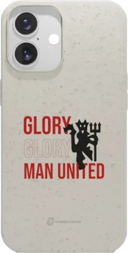 iPhone 16 Manchester United FC komposterbart deksel, hvit
