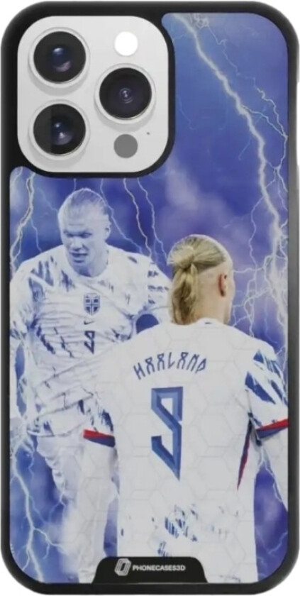 iPhone 13 Pro Norges Fotballforbund 3D mobildeksel, svart