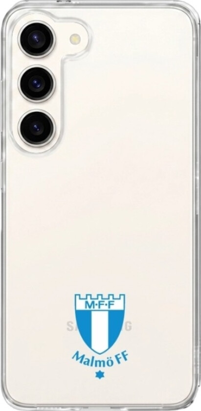 Samsung Galaxy S26+ Malmö FF Clear case -mobildeksel, hvit