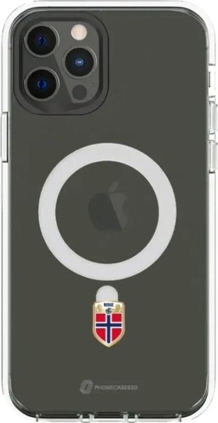 iPhone 12 Norges Fotballforbund Clear case (MagSafe) -mobildeksel, svart