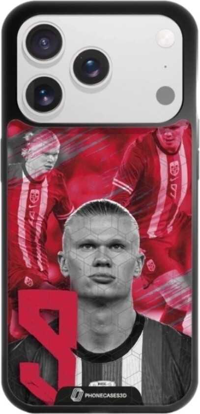 iPhone 17 Pro Max Norges Fotballforbund 3D mobildeksel, svart