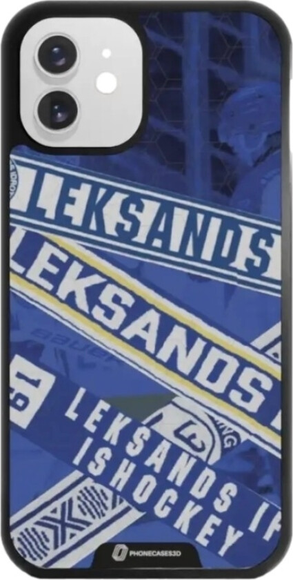 iPhone 12 Leksands IF 3D mobildeksel, svart