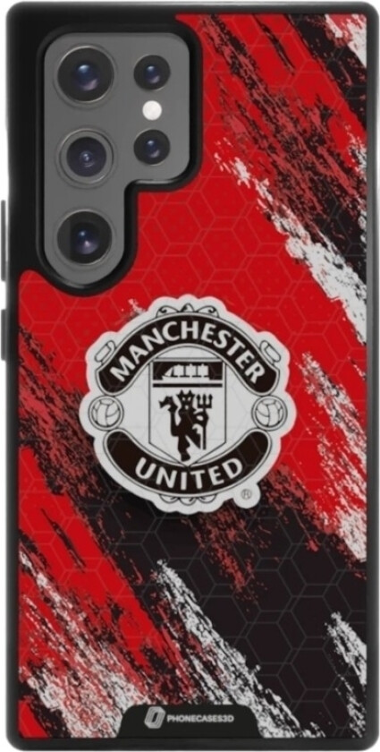Samsung Galaxy S25 Ultra Manchester United FC 3D mobildeksel, svart