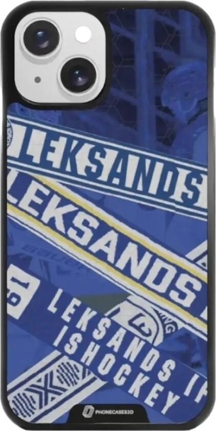 iPhone 15 Leksands IF 3D mobildeksel, svart