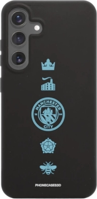 Samsung Galaxy S25+ Man City komposterbart deksel, svart