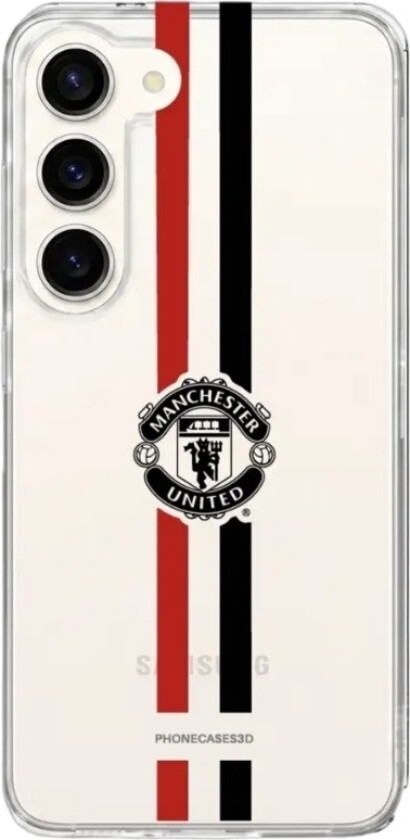 Samsung Galaxy S26 Manchester United FC Clear case -mobildeksel, hvit
