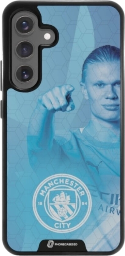 Samsung Galaxy S25+ Man City 3D mobildeksel, svart