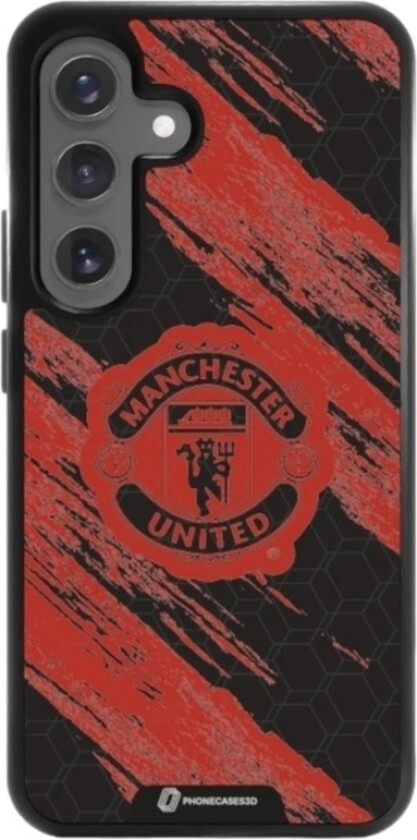 Samsung Galaxy S25 Manchester United FC 3D mobildeksel, svart