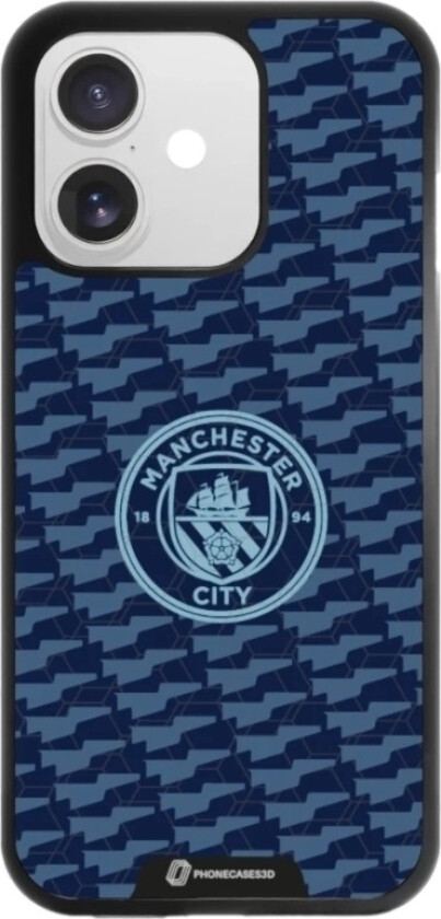 iPhone 17 Man City 3D mobildeksel, svart
