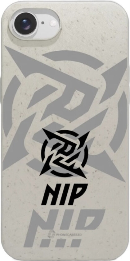 iPhone 16e Ninjas in Pyjamas komposterbart deksel, hvit