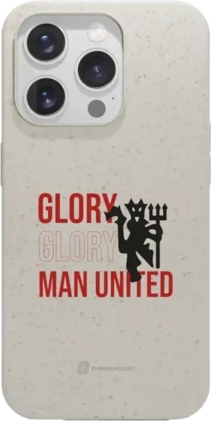 iPhone 15 Pro Manchester United FC komposterbart deksel, hvit
