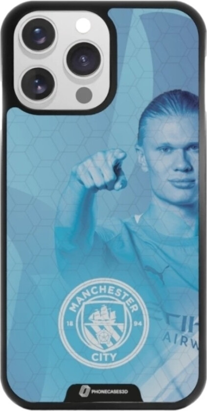 iPhone 14 Pro Man City 3D mobildeksel, svart