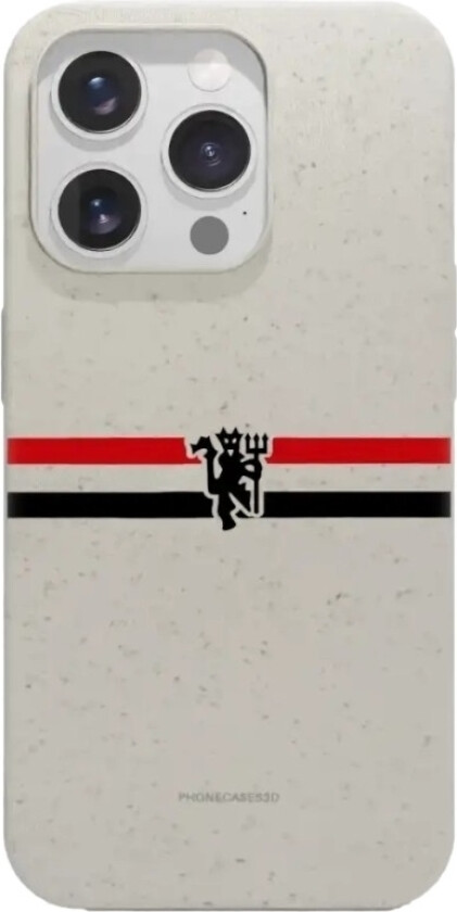 iPhone 15 Pro Manchester United FC komposterbart deksel, hvit