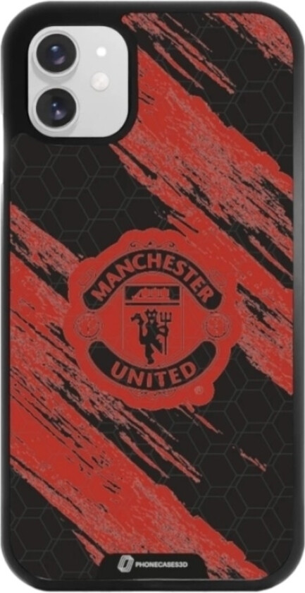 iPhone 11 Manchester United FC 3D mobildeksel, svart