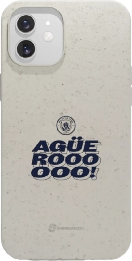 iPhone 12 Man City komposterbart deksel, hvit