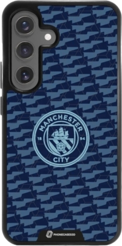 Samsung Galaxy S25 Man City 3D mobildeksel, svart