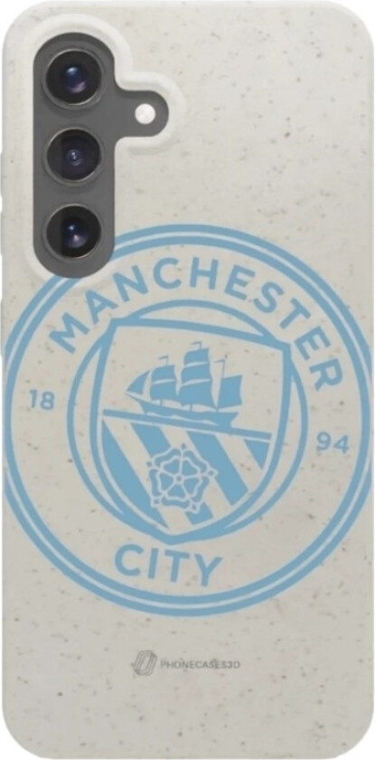 Samsung Galaxy S25 Man City komposterbart deksel, hvit