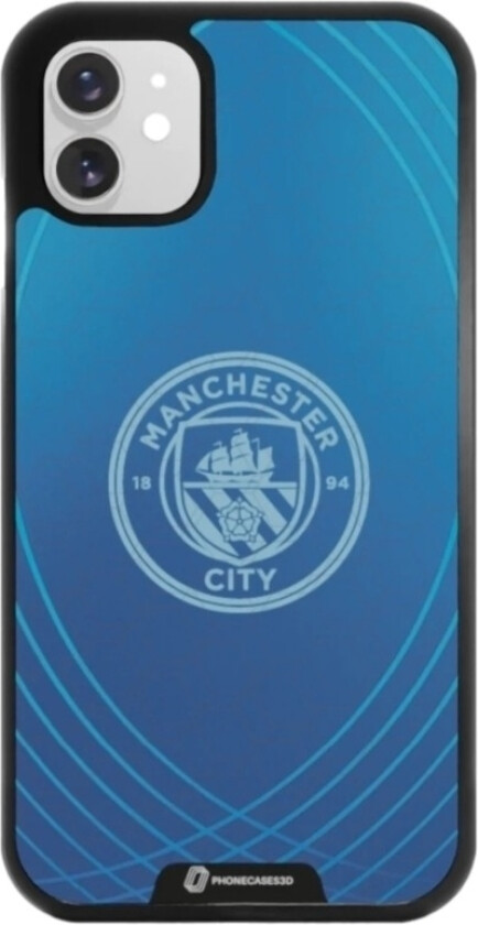 iPhone 11 Man City 3D mobildeksel, svart