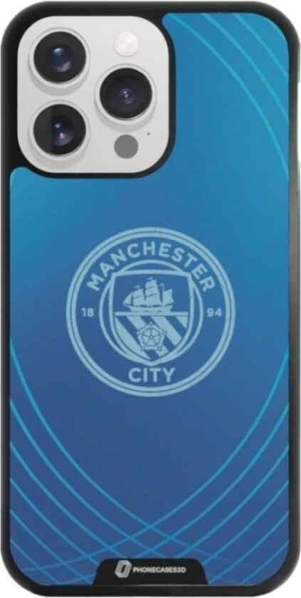 iPhone 13 Pro Man City 3D mobildeksel, svart