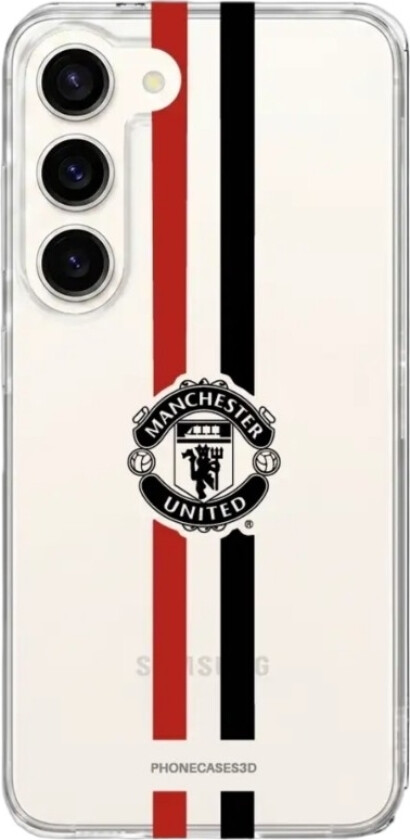 Samsung Galaxy S26+ Manchester United FC Clear case -mobildeksel, hvit
