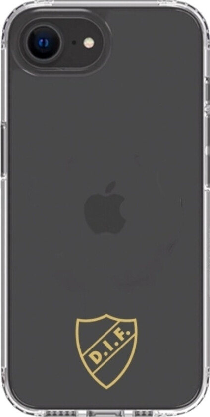 iPhone 16e Djurgårdens IF Clear case -mobildeksel, svart