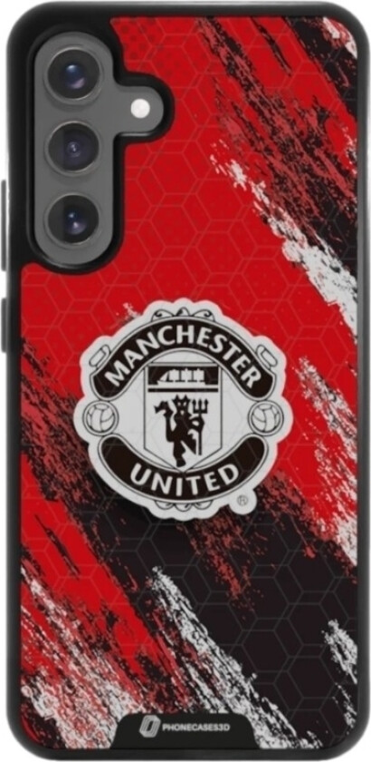 Samsung Galaxy S25+ Manchester United FC 3D mobildeksel, svart