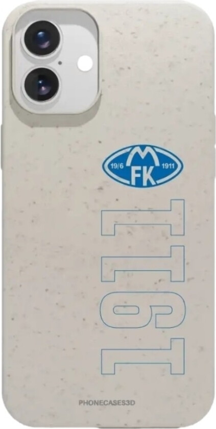 iPhone 16 Plus Molde FK komposterbart deksel, hvit
