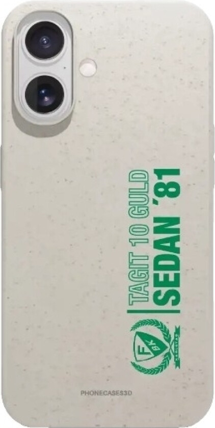 iPhone 17 Färjestad BK komposterbart deksel, hvit