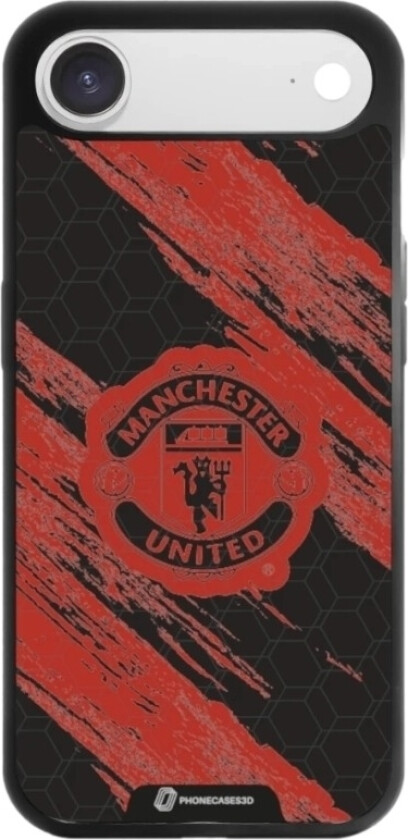 iPhone Air Manchester United FC 3D mobildeksel, svart