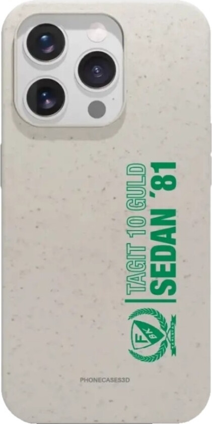iPhone 15 Pro Färjestad BK komposterbart deksel, hvit