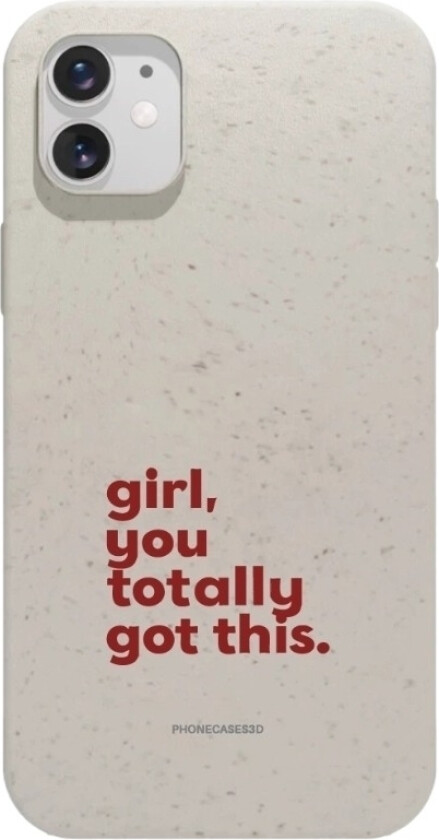 iPhone 11 Martine Halvorsen komposterbart deksel, hvit