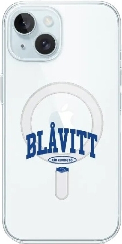 iPhone 15 IFK Göteborg Clear case (MagSafe) -mobildeksel, hvit