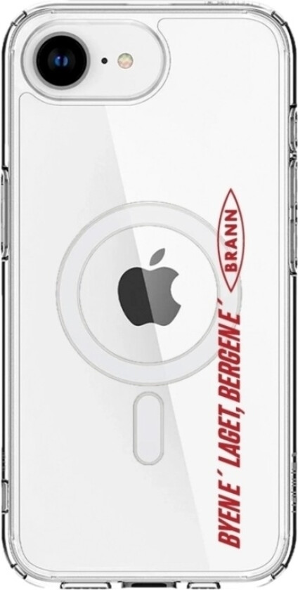 iPhone 16e Brann SK Clear case (MagSafe) -mobildeksel, hvit