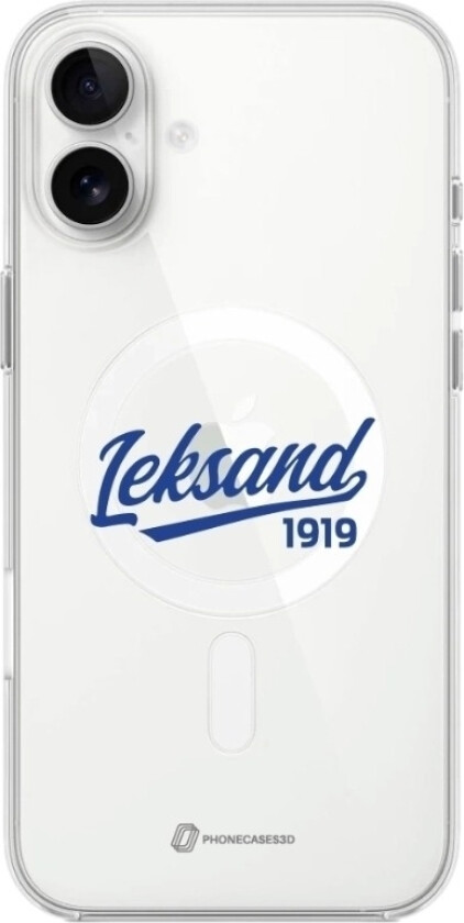 iPhone 16 Plus Leksands IF Clear case -mobildeksel, hvit