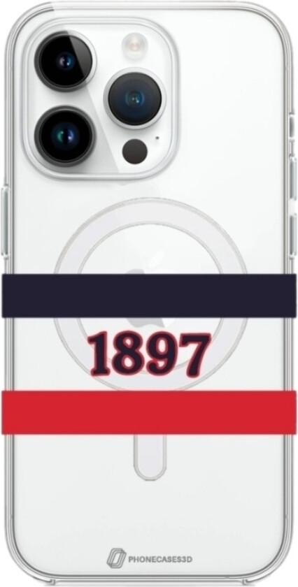 iPhone 14 Pro HIFK Hockey Clear case (MagSafe) -mobildeksel, hvit