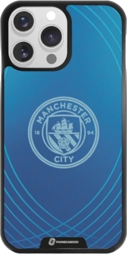 iPhone 14 Pro Man City 3D mobildeksel, svart