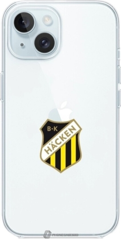 iPhone 15 BK Häcken Clear case -mobildeksel, hvit