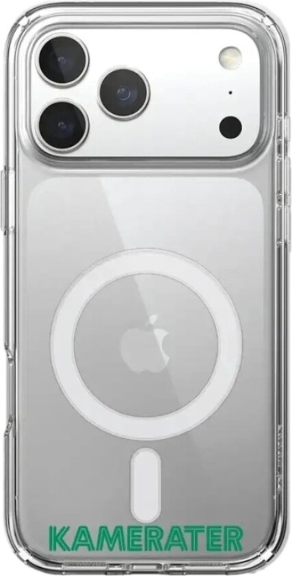iPhone 17 Pro HamKam Clear case (MagSafe) -mobildeksel, hvit