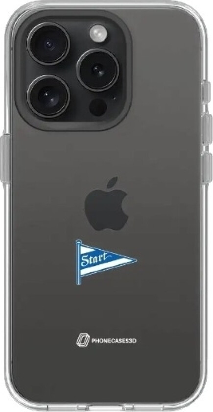 iPhone 16 Pro IK Start Clear case -mobildeksel, svart