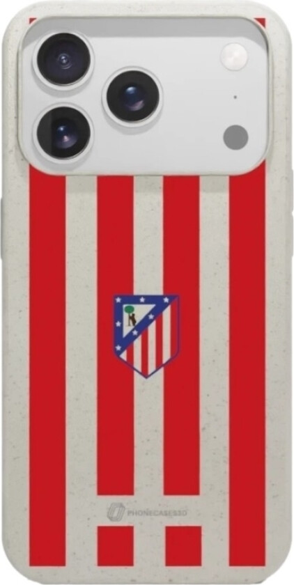 iPhone 17 Pro Atlético de Madrid komposterbart deksel, hvit