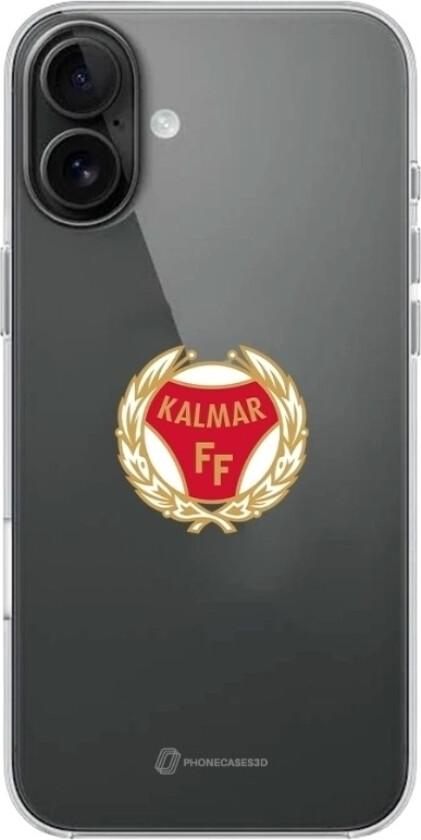 iPhone 16 Plus Kalmar FF Clear case -mobildeksel, svart