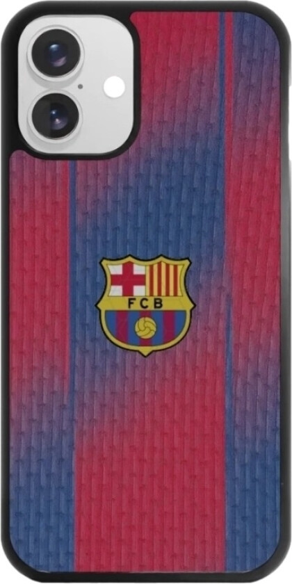 iPhone 16 Plus FC Barcelona 3D mobildeksel, svart