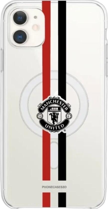 iPhone 11 Manchester United FC Clear case (MagSafe) -mobildeksel, hvit