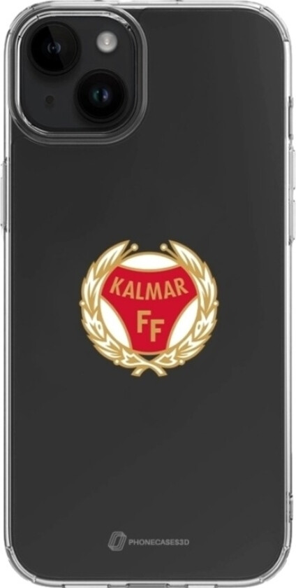iPhone 15 Kalmar FF Clear case -mobildeksel, svart