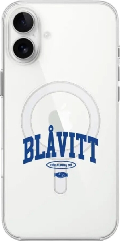 iPhone 16 Plus IFK Göteborg Clear case (MagSafe) -mobildeksel, hvit